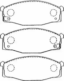 Комплект тормозных колодок B1N031 AISIN